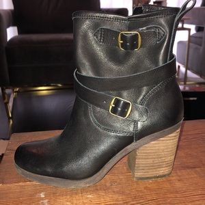 Lucky brand black booties